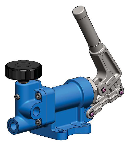 GLR系列雙作用液壓手動泵由意大利OLEODINAMICA GASPARINI s.r.l. 公司生產，在國內通過漢莎鄧普（HansaTMP）和海倫（Heron）公司銷售他們的產品。管路安裝，帶卸荷閥。